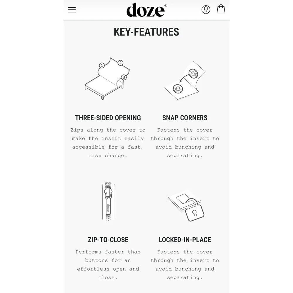 Doze Bedding Cotton Full Queen Duvet Cover &‎ Shams Dune Khaki Tan